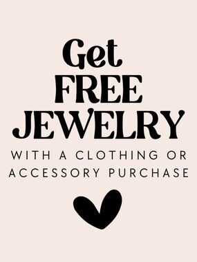 🎁 FREE Jewelry Gift With Any Women's Clothing or Accessory Purchase! 💕
